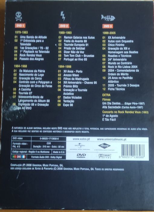 DVDS  Xutos & Pontapés