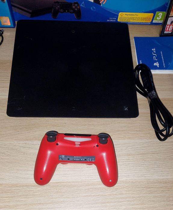 Ps4 Slim  1 Tb C/Caixa + 1 Comando Original + Gta V Selado + Fifa 19