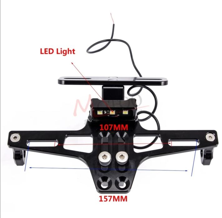 Suporte matrícula universal moto Inclinação ajustável envio gratis.