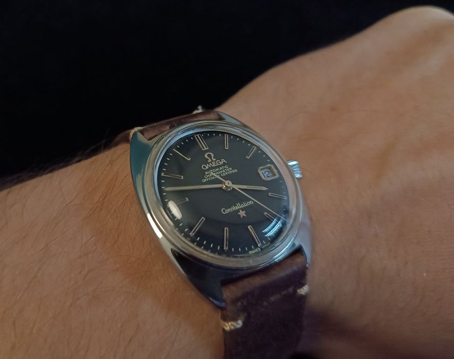 OMEGA Constellation CHRONOMETER cal. 564 czarna vintage 1966 rok