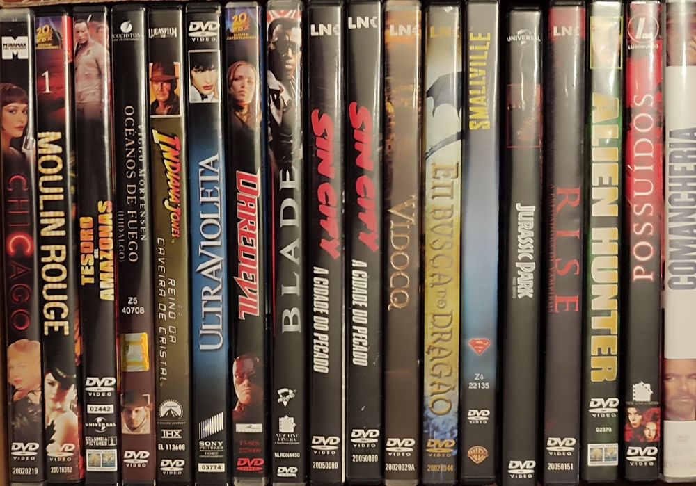 DVD's diversos (preço de cada)