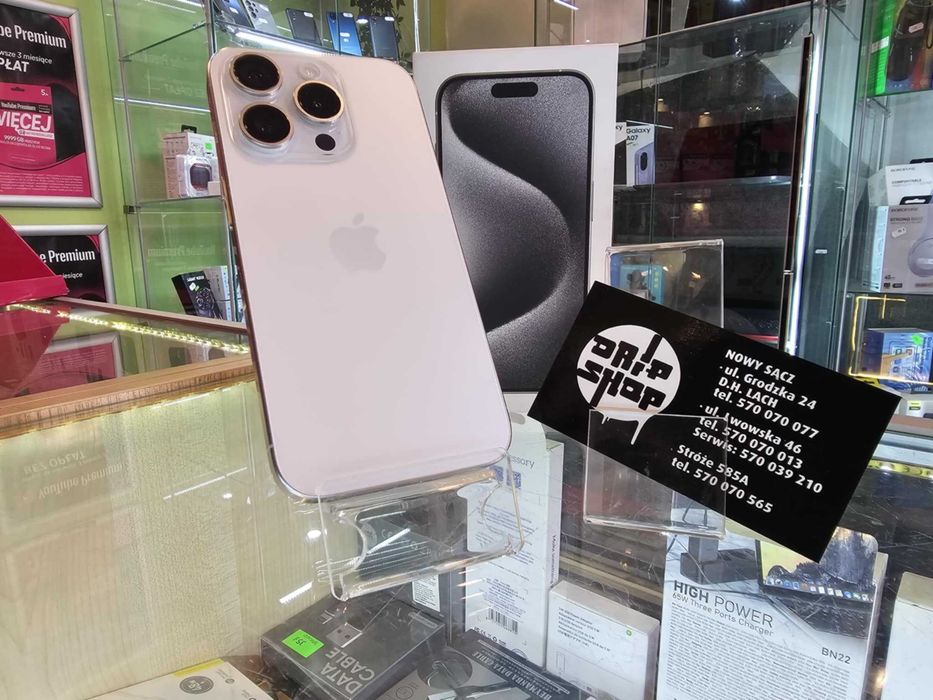 Iphone 15 Pro 256Gb Bat:85% IGŁA/Gwarancja/SklepGSM/Lwsk