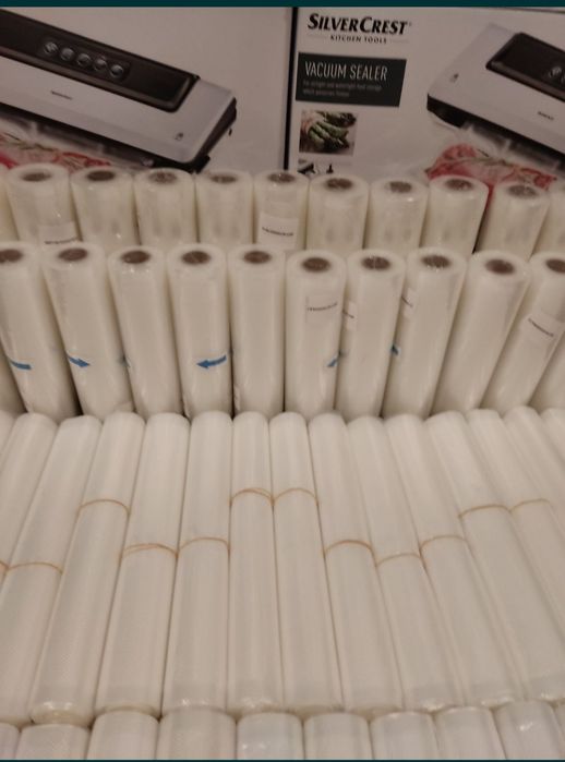 Топ якість! Всі розміри! Плівка рулон для вакууматорів пакети вакумато