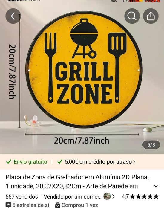 Vendo decoração cozinha em aluminio