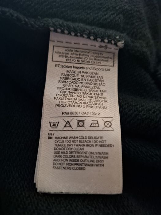 bluza zielona  Adidas męska S