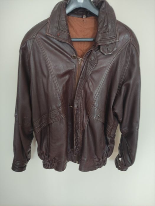 Skórzana kurtka męska XL