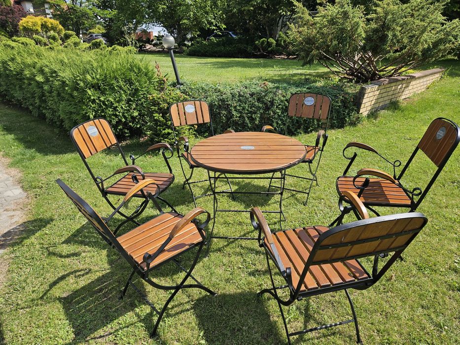 Zestaw ogrodowy drewniany