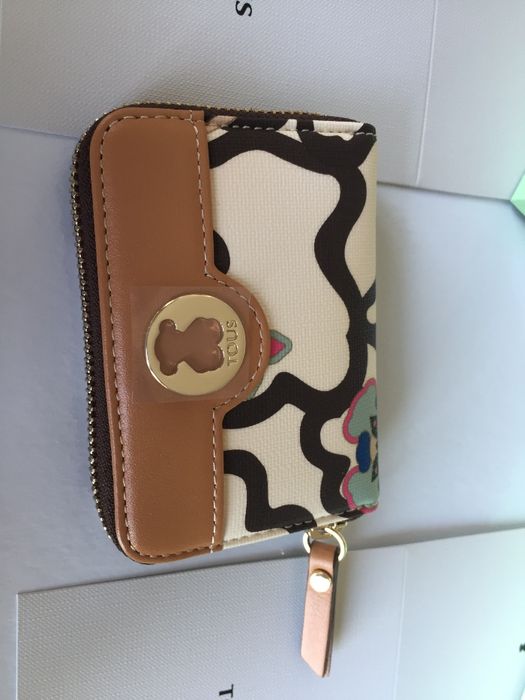 TOUS Porta-moedas médio Kaos Mossaic em Lona cor bege