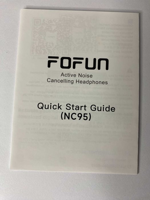 Słuchawki Bezprzewodowe FOFUN NC95 | Czarne | ANC | 120h Baterii! | Nowe