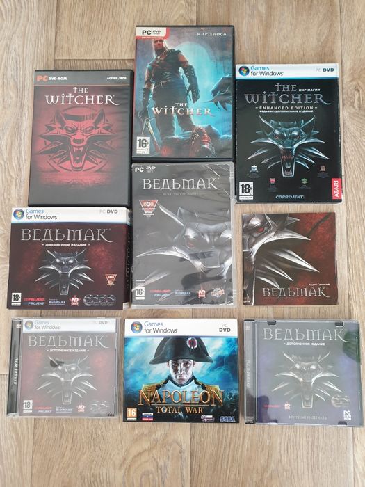 Винтажные игры на дисках для ПК