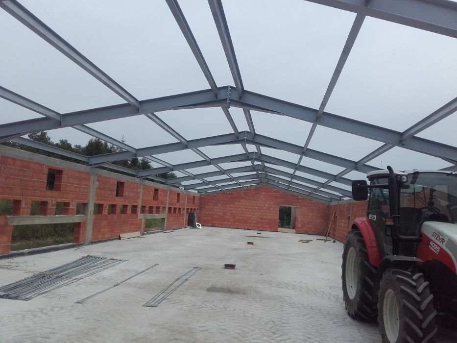 Konstrukcje stalowe, hale, wiaty .Spawanie aluminium