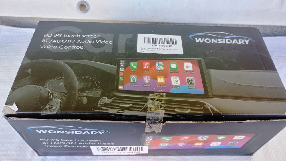 Автомобільний екран Wonsidary CarPlay 9,3 з реєстратором, камера задня