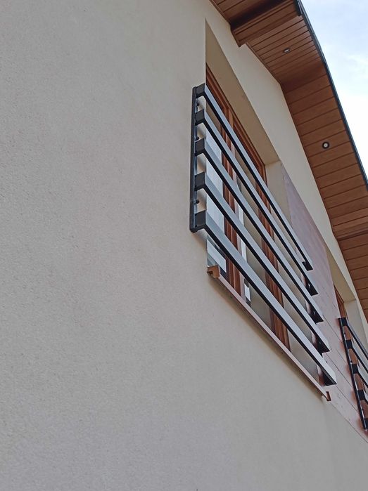 Balustrada francuska balkon francuski zewnętrzna do ściamy ocynk ral