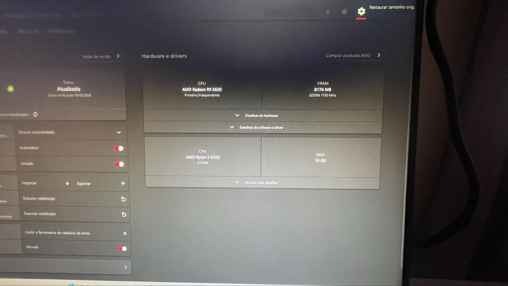 Vendo ou troco setup
