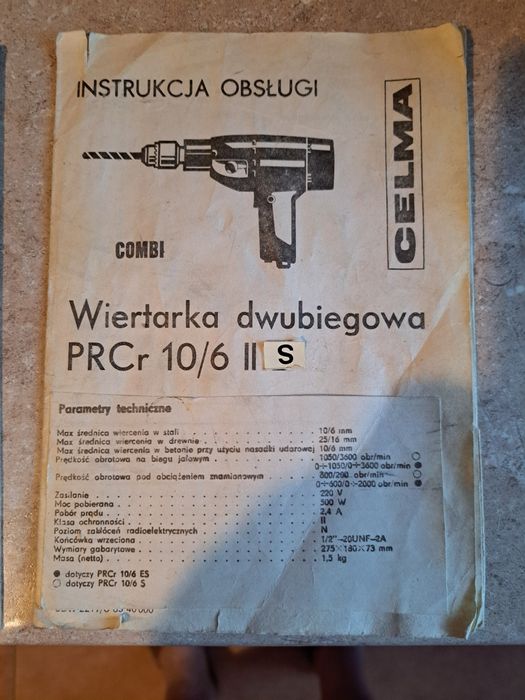 Wiertarka celma PRCr 10/6  1990 rok