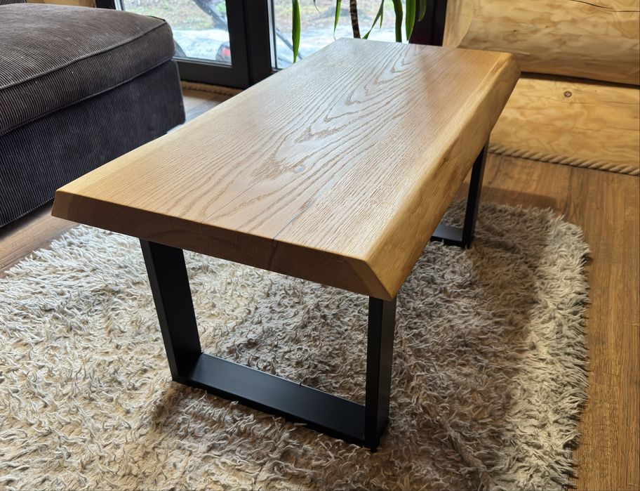 STOLIK Kawowy Dębowy Monolit Live Edge PROMOCJA!