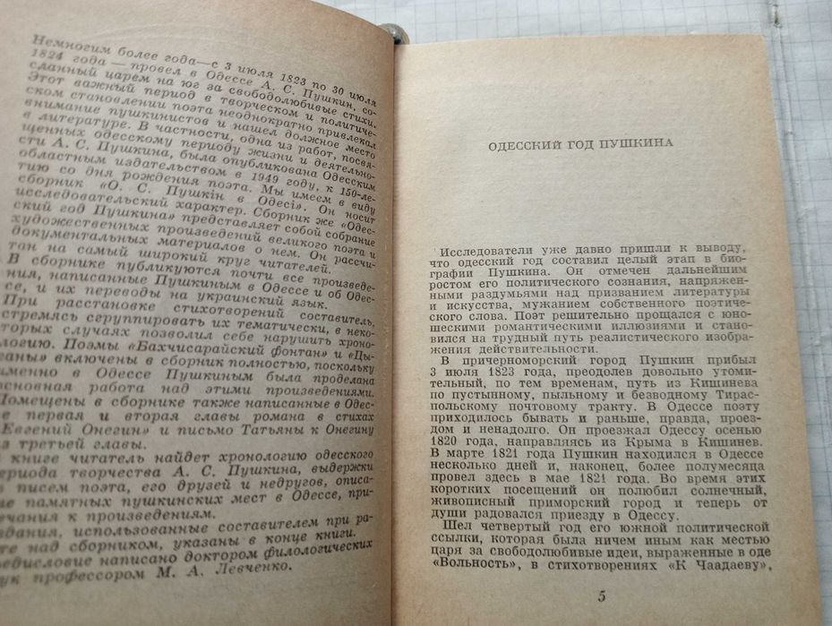 Одесский год Пушкина. Запитуйте.