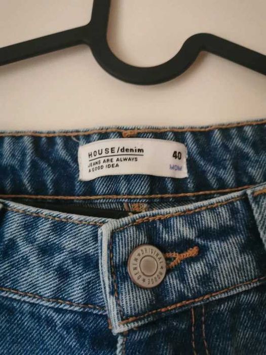 MOM jeans 40, wysoka Talia