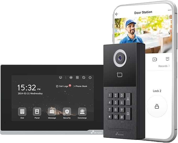 Videoporteiro Nivian com Acesso Remoto + Instalação opcional