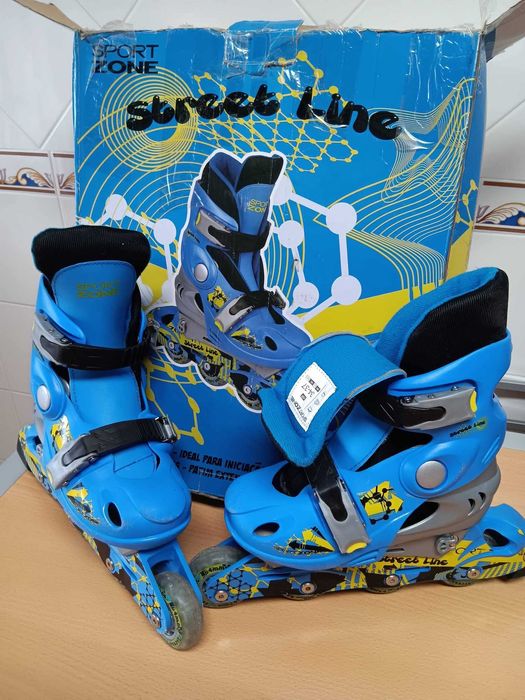 Patins em linha como novos