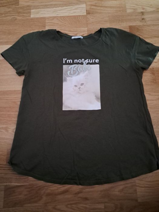 T-shirt oliwkowy