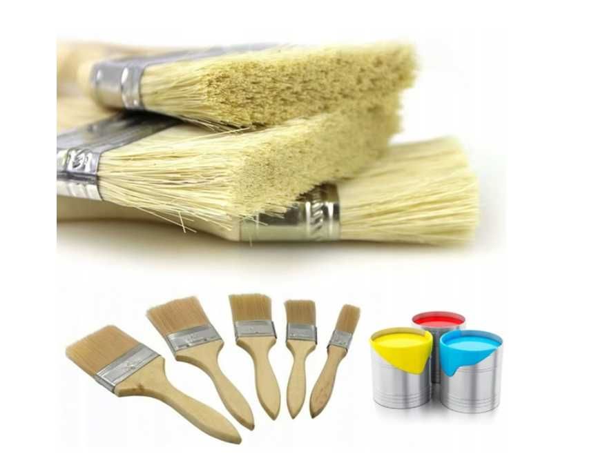 Zestaw pędzli pędzle malarskie 5szt płaskie