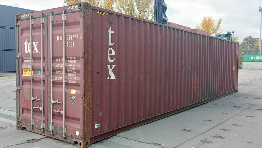 Kontener Morski 40 Transport Dostaw Rozładunek Szczelny Suchy