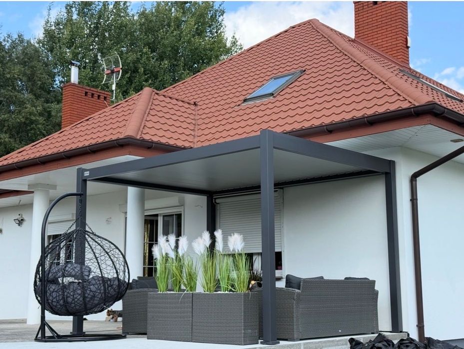 Pergola ogrodowa na taras ELEGANCE 3x4 Anthracite/Light Grey