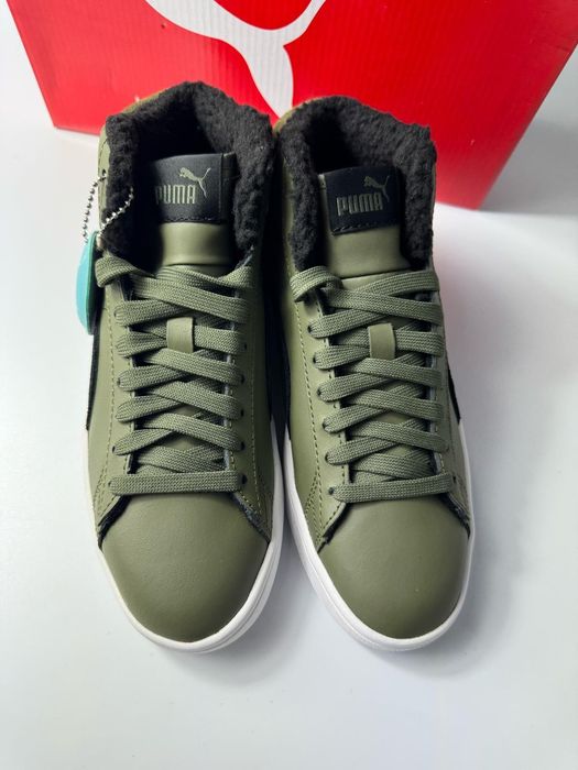 Nowe sneakersy PUMA SMASH V2 MID WTR L zielone 37
