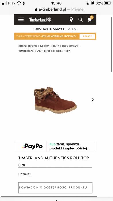 Timberland bordowe zimowe buty botki