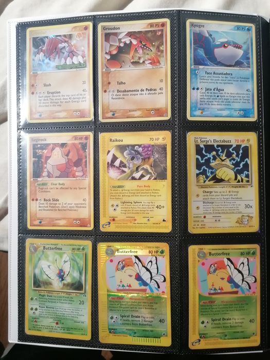 Cartas de Pokémon para troca