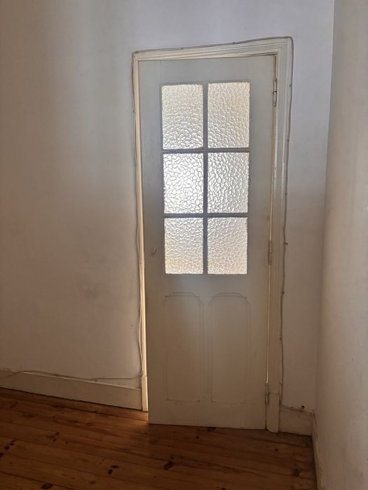 Porta Madeira Maciça com Vidro