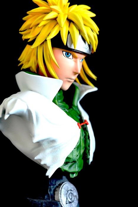 Minato Namikaze – Busto Impresso em 3D e Pintado à Mão | Naruto | NexoStudios
