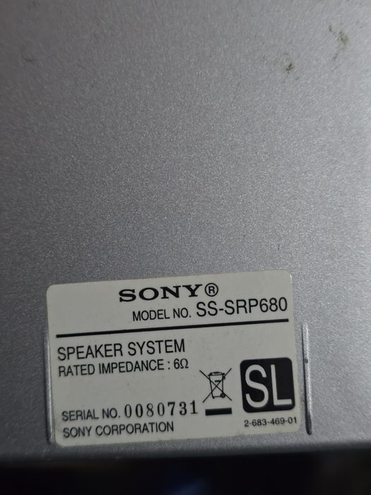 Colunas Sony home cinema