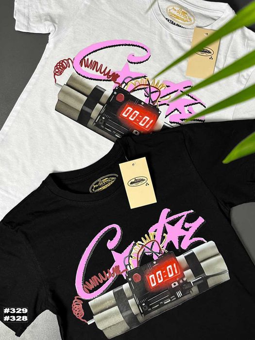 Corteiz Supreme Большой Принт - Футболка Кортез Суприм Черная / Белая - XS S M L XL XXL