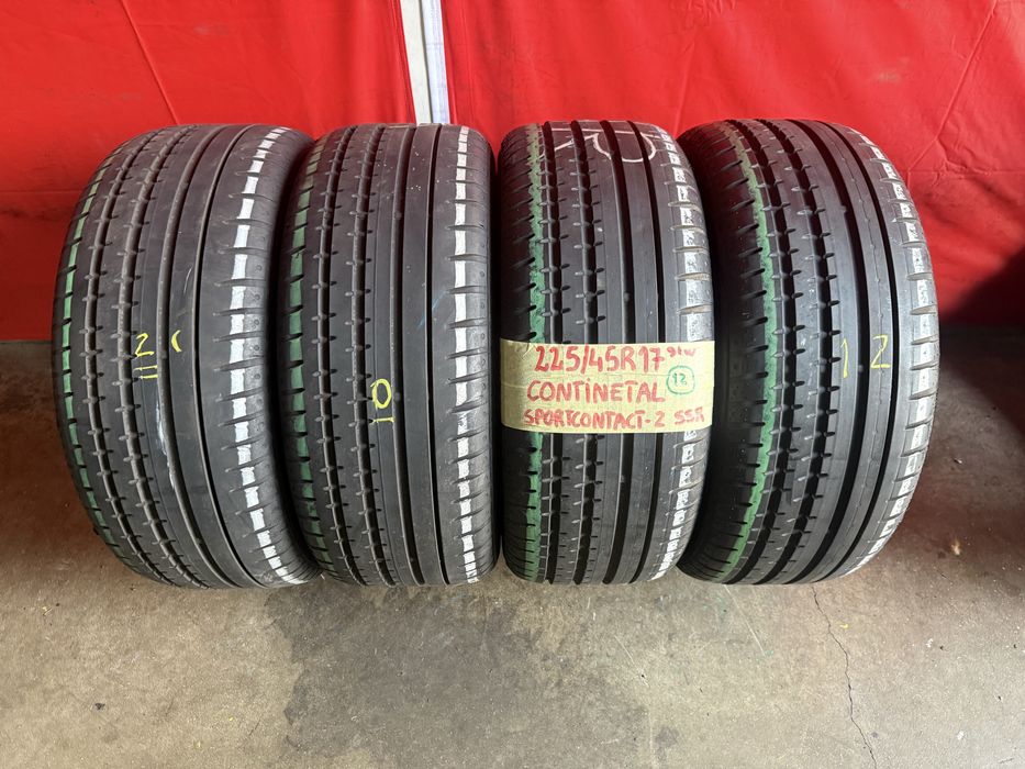 Pneus RFT 225/45/17 Continental Todos Iguais  Impecaveis