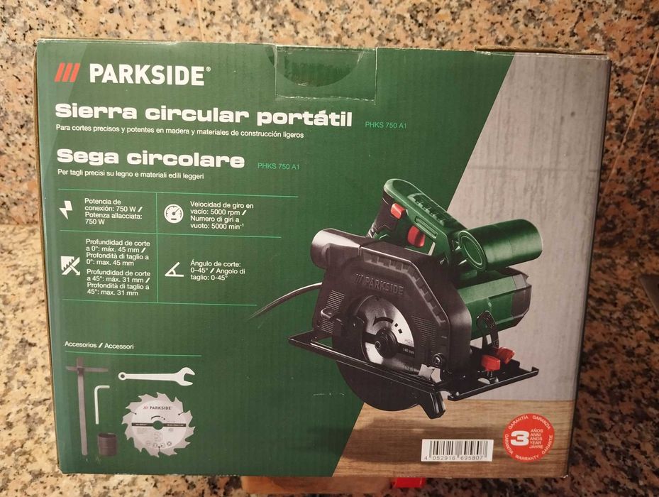 Serra Circular Parkside LIDL *** NOVA ***