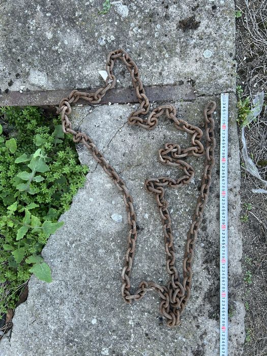 Łancuch metalowy 3,9 metra rolniczy