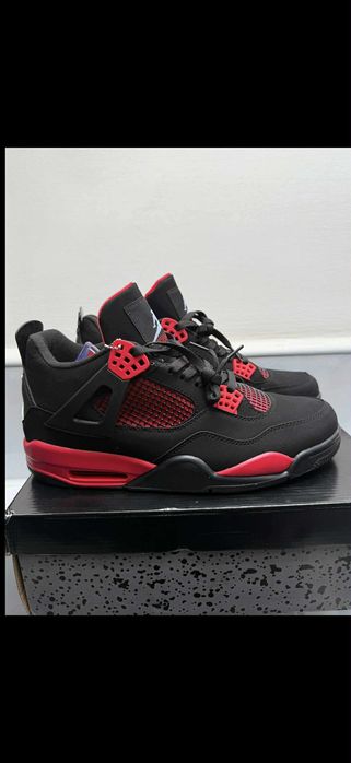 Air Jordan 4 Retro – czarno-czerwone | EU 45