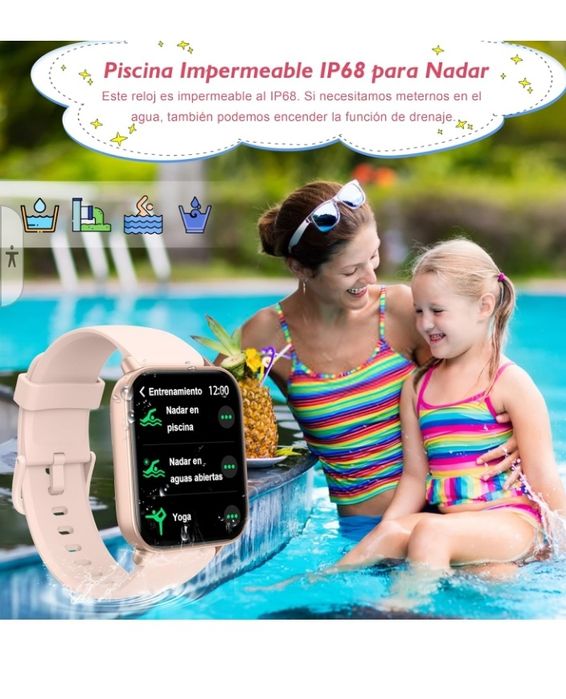 Relógio inteligente crianças 4G, Smartwatch GPS e chamadas, relógio l