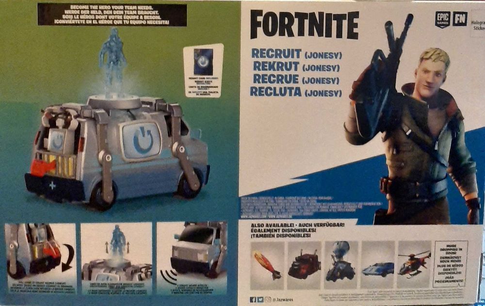 Veículo de Reboot da Fortnite com figuras.(artigo novo)