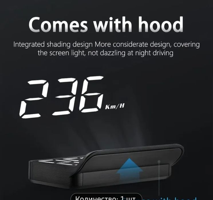 Проектор приборной панели на лобовое стекло M3 OBD2