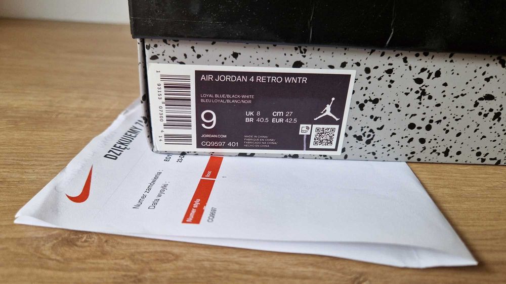 Jordan 4 Retro Winterized WNTR NOWE 42,5 EUR = 9 US 9US