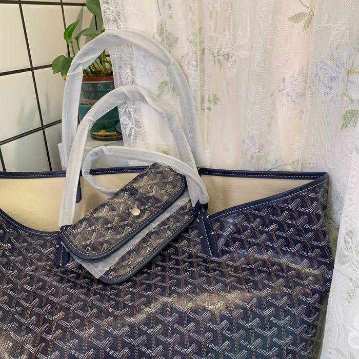 Torba w kolorze niebieskim-Goyard