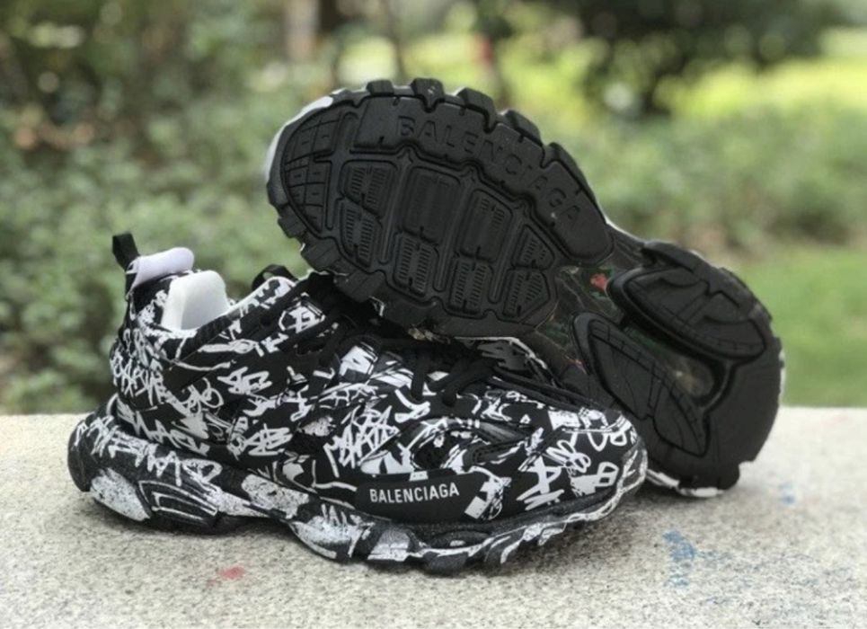 ‼️Кроссовки Balenciaga Track Graffiti Black 41-45