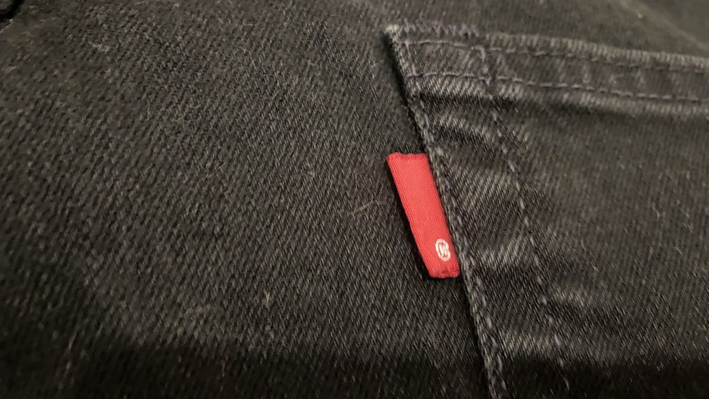 Calças Jeans Levi’s 514 Straight Pretas - W38 L34