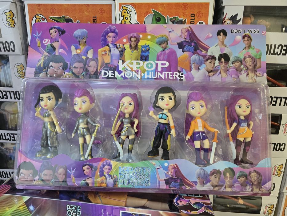 Pack k pop demon hunters figuras novas em caixa seladas