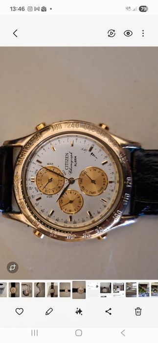 Relogio Citizen, crono alarm pele calibre 6. Como Novo850