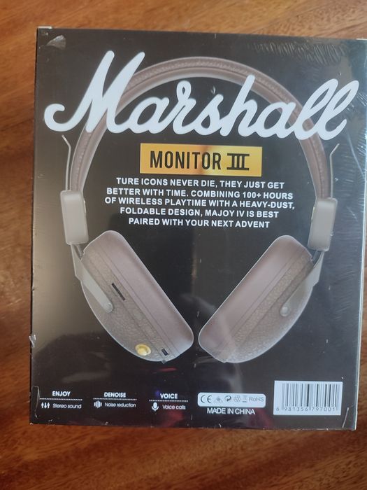 Fones de ouvido sem fio Marshall Monitor III BT60
