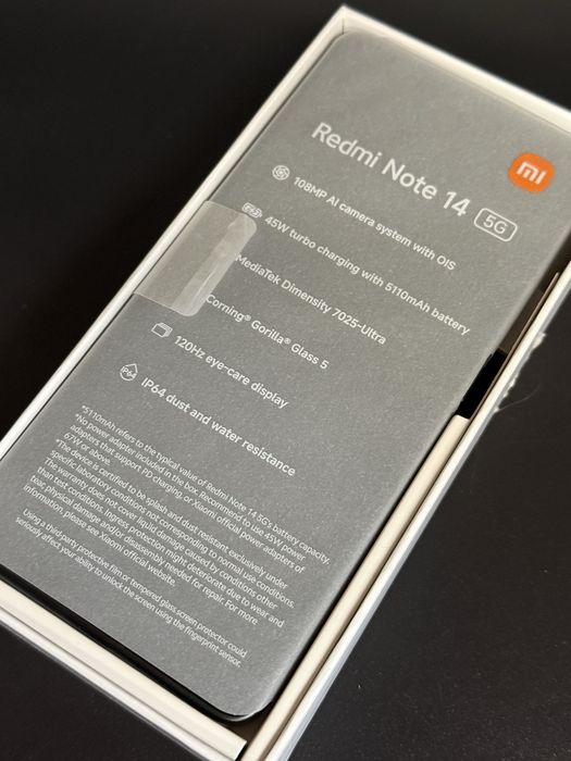 Nowy Telefon Redmi Note 14 5G 8/256GB Black Zamiana Sklep BEZ RAT